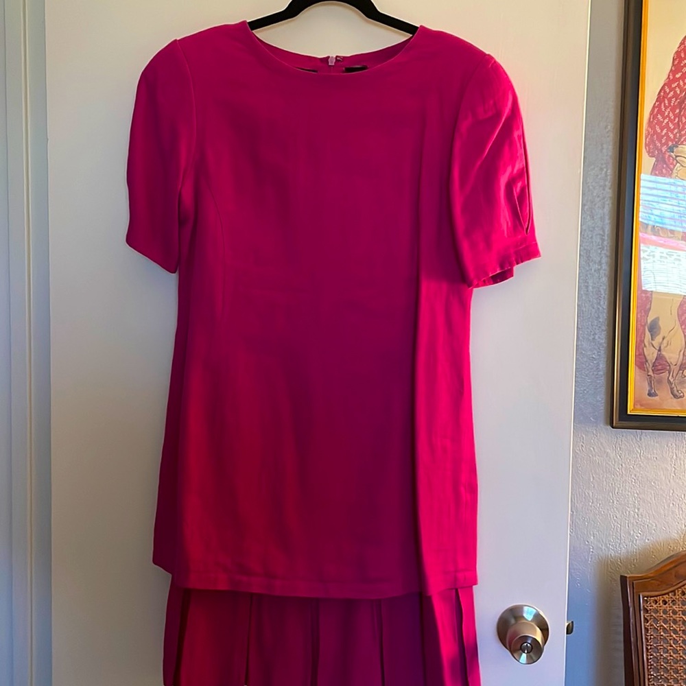 August Silk linen dress